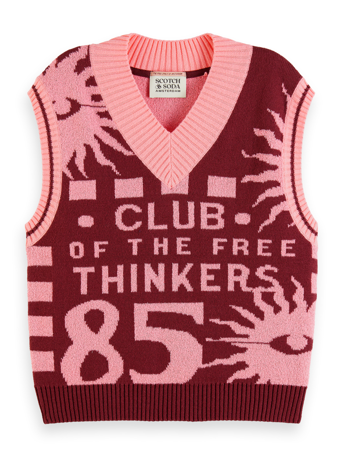 JACQUARD KNITTED SPENCER
