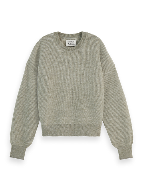 FUZZY CREW NECK PULLOVER