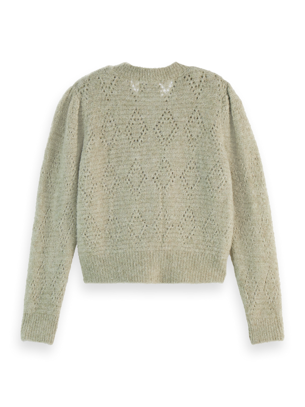 BOUCL CREW NECK CARDIGAN