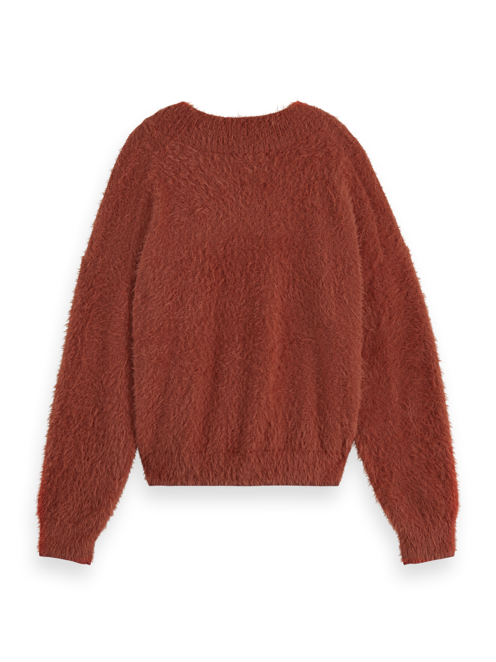 FLUFFY V-NECK RELAXED PULLOVER