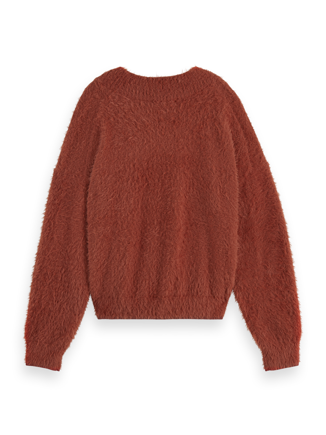 FLUFFY V-NECK RELAXED PULLOVER