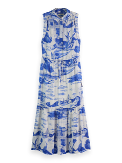 Scotch and soda jurk blauw sale