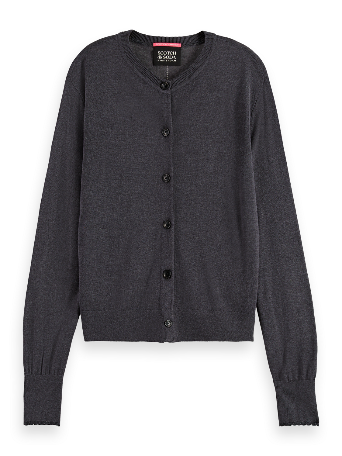 CREW NECK RELAXED CARDIGAN