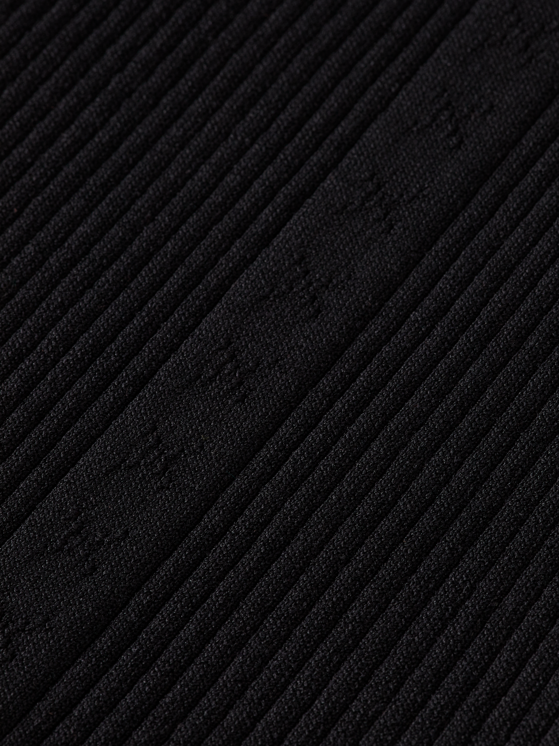 RIBBED KNITTED MIDI DRESS