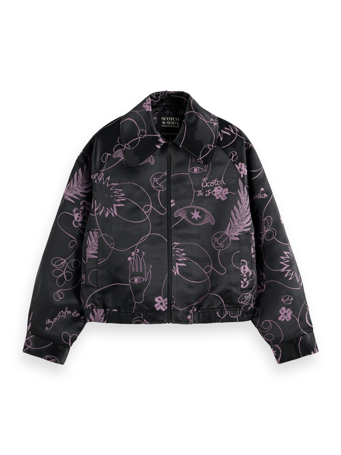 JACQUARD BOMBER JACKET