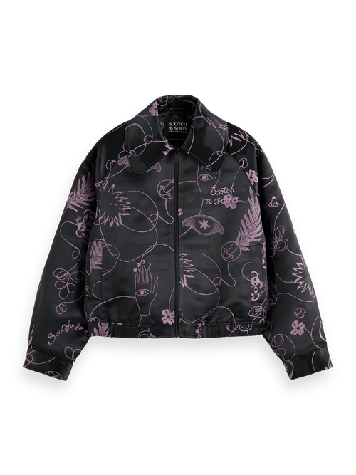 JACQUARD BOMBER JACKET