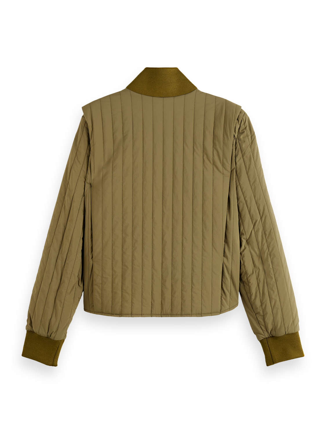 REVERSIBLE VERTICAL QUILT BOMBER