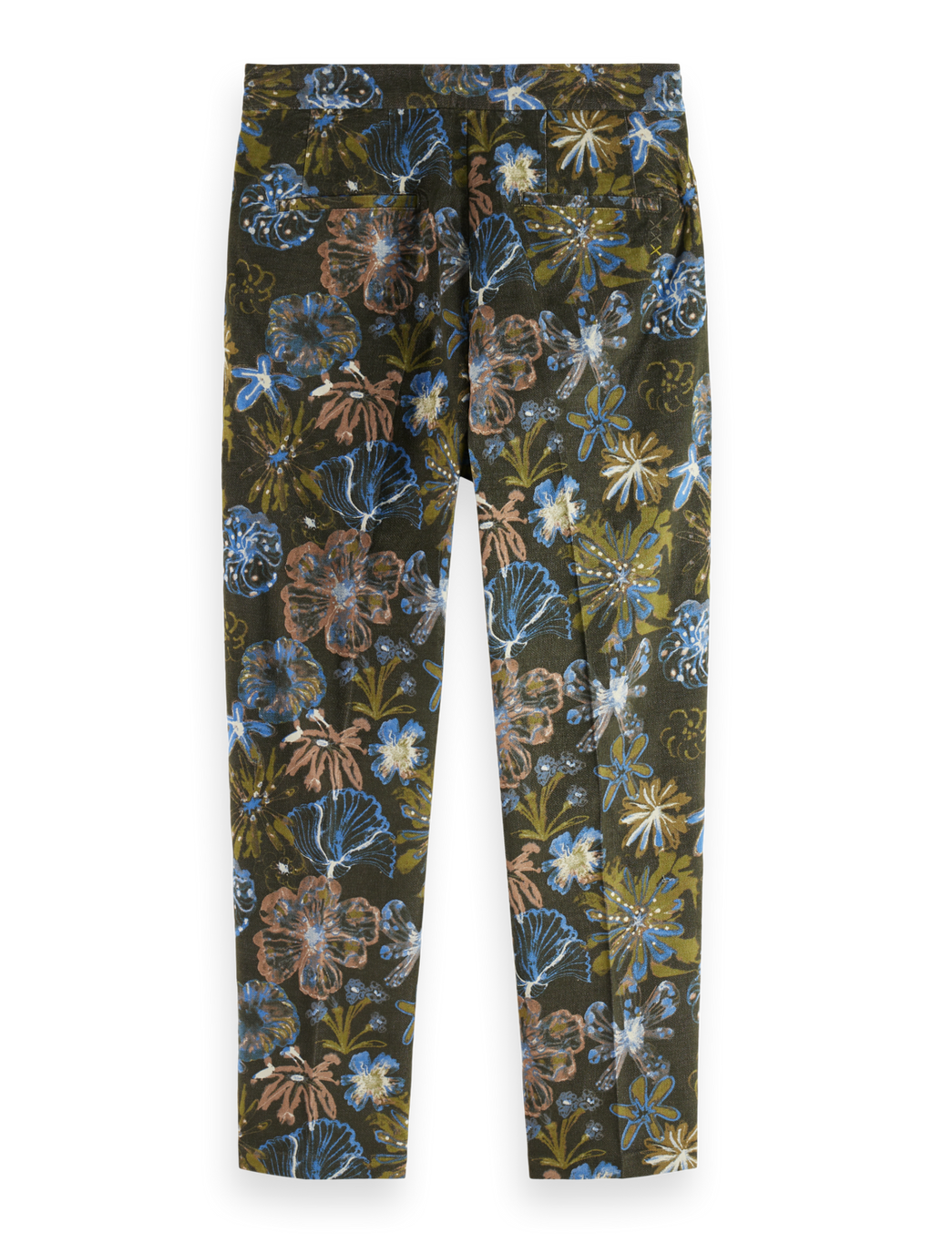PLEATED LOOSE TAPERED  PRINTED VELVET JOGGER
