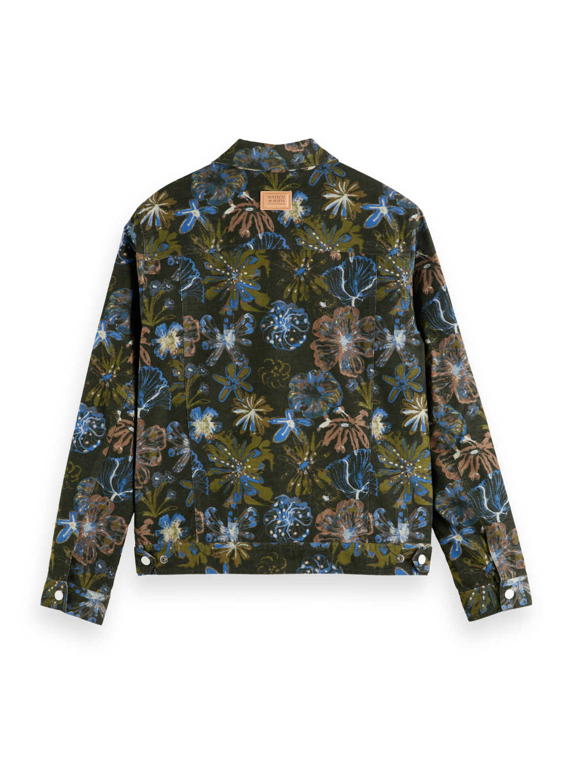 PRINTED VELVET TRUCKER JACKET