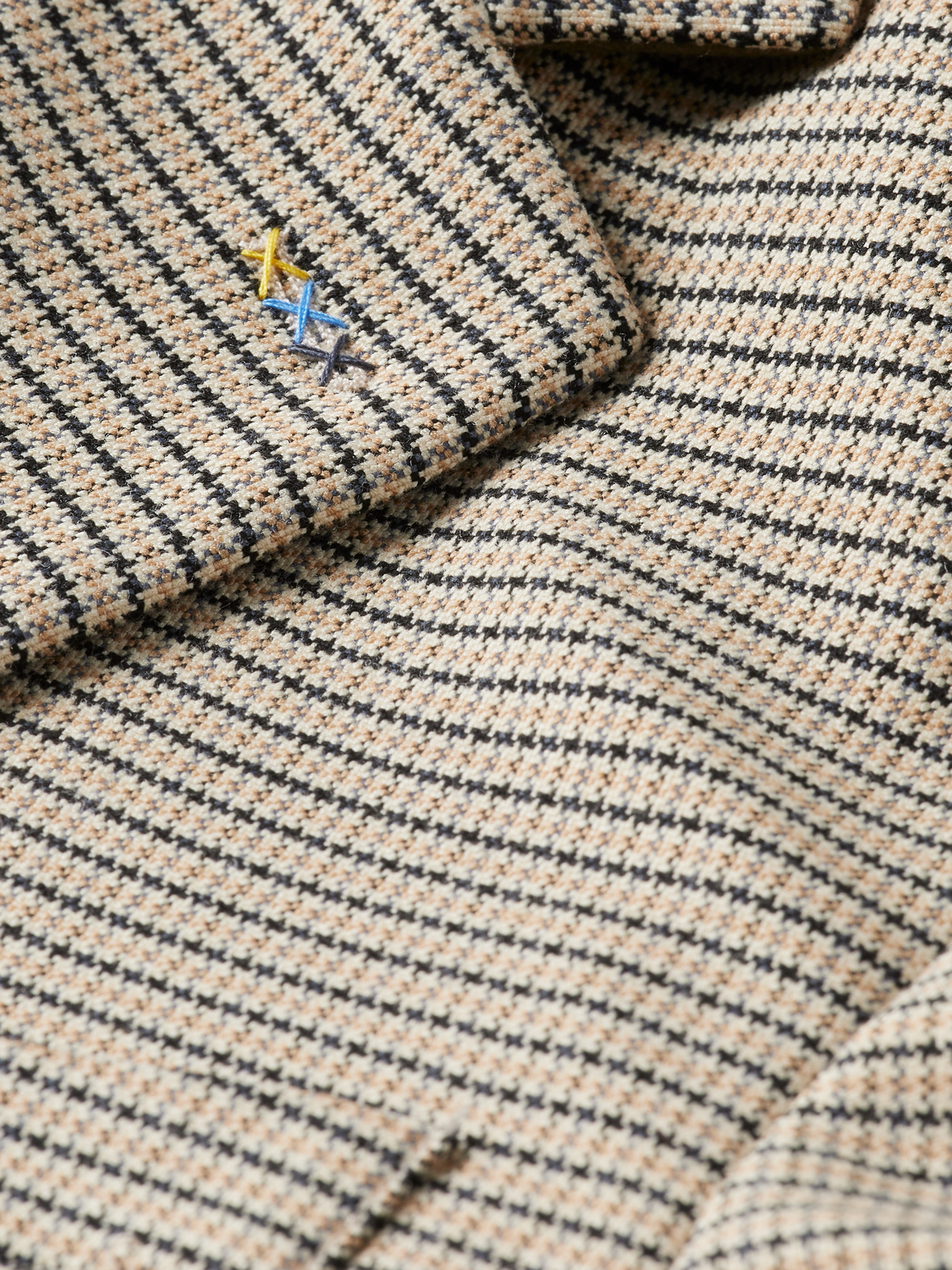 SINGLE BREASTED YARN-DYED BLAZER
