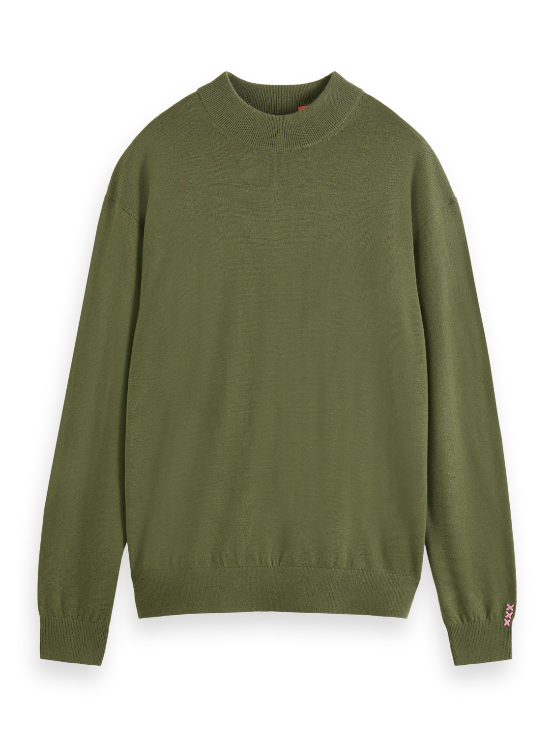 DROPPED SHOULDER MOCK NECK