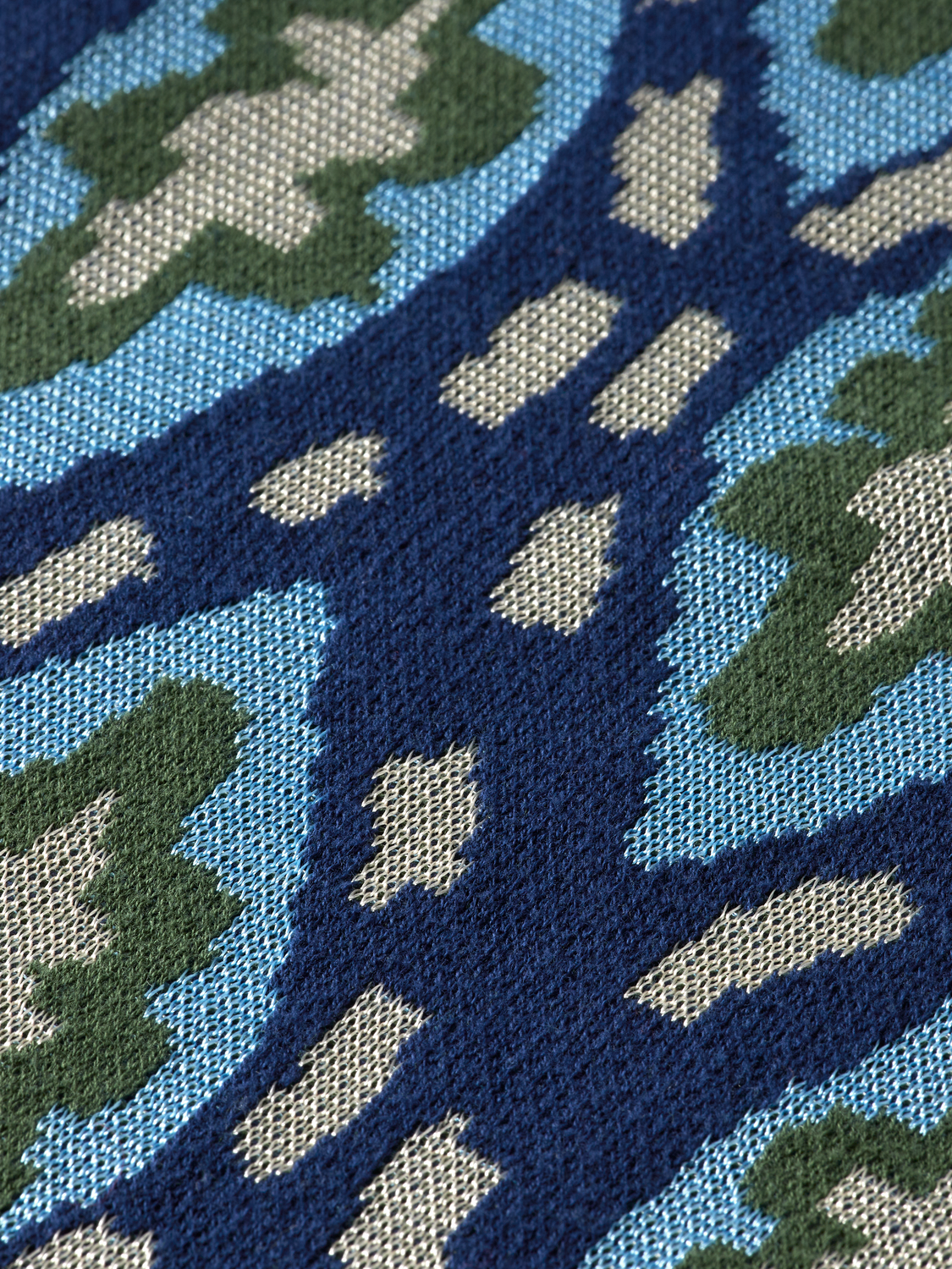 JACQUARD KNITTED SHORT-SLEEVED SHIRT