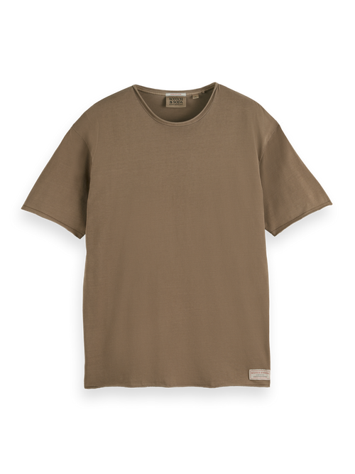 RELAXED FIT RAW EDGE T-SHIRT