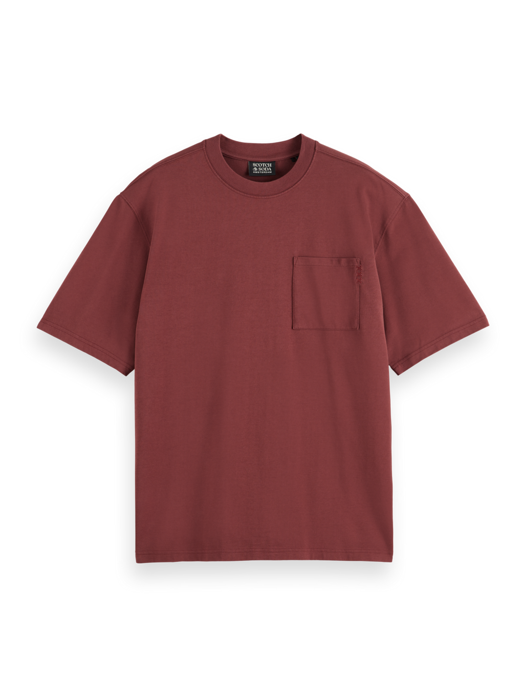 3 CROSSES LOOSE FIT CHEST POCKET T-SHIRT