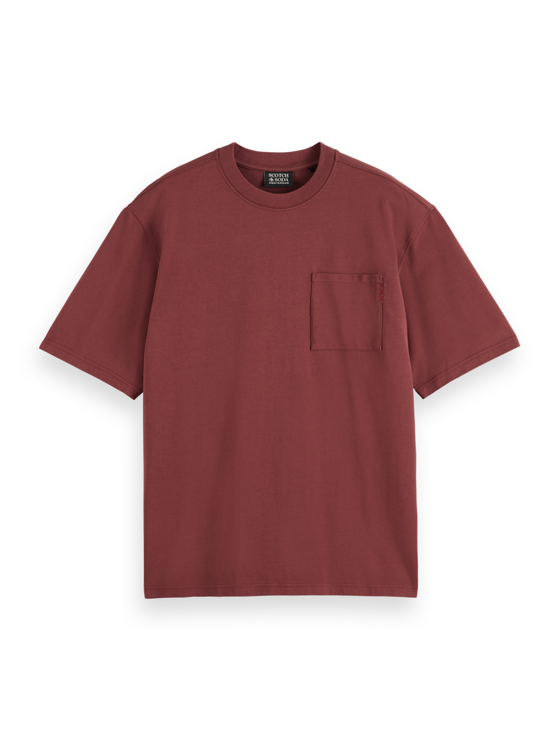 3 CROSSES LOOSE FIT CHEST POCKET T-SHIRT
