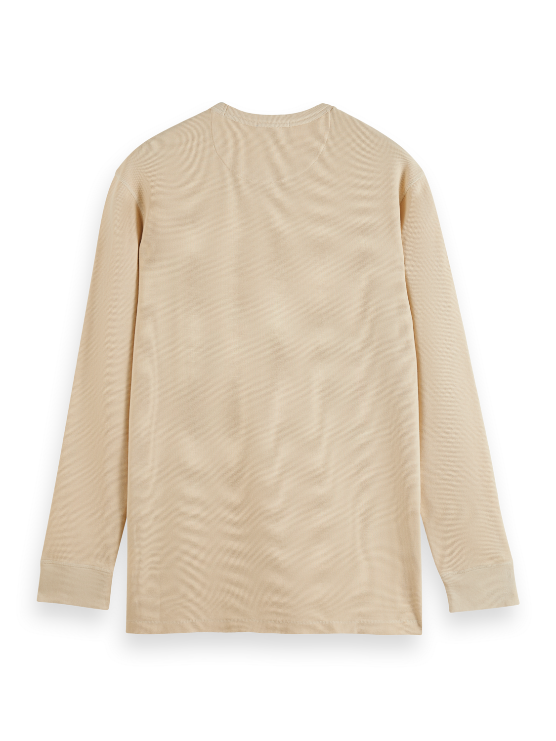 REGULAR FIT WAFFLE T-SHIRT LS