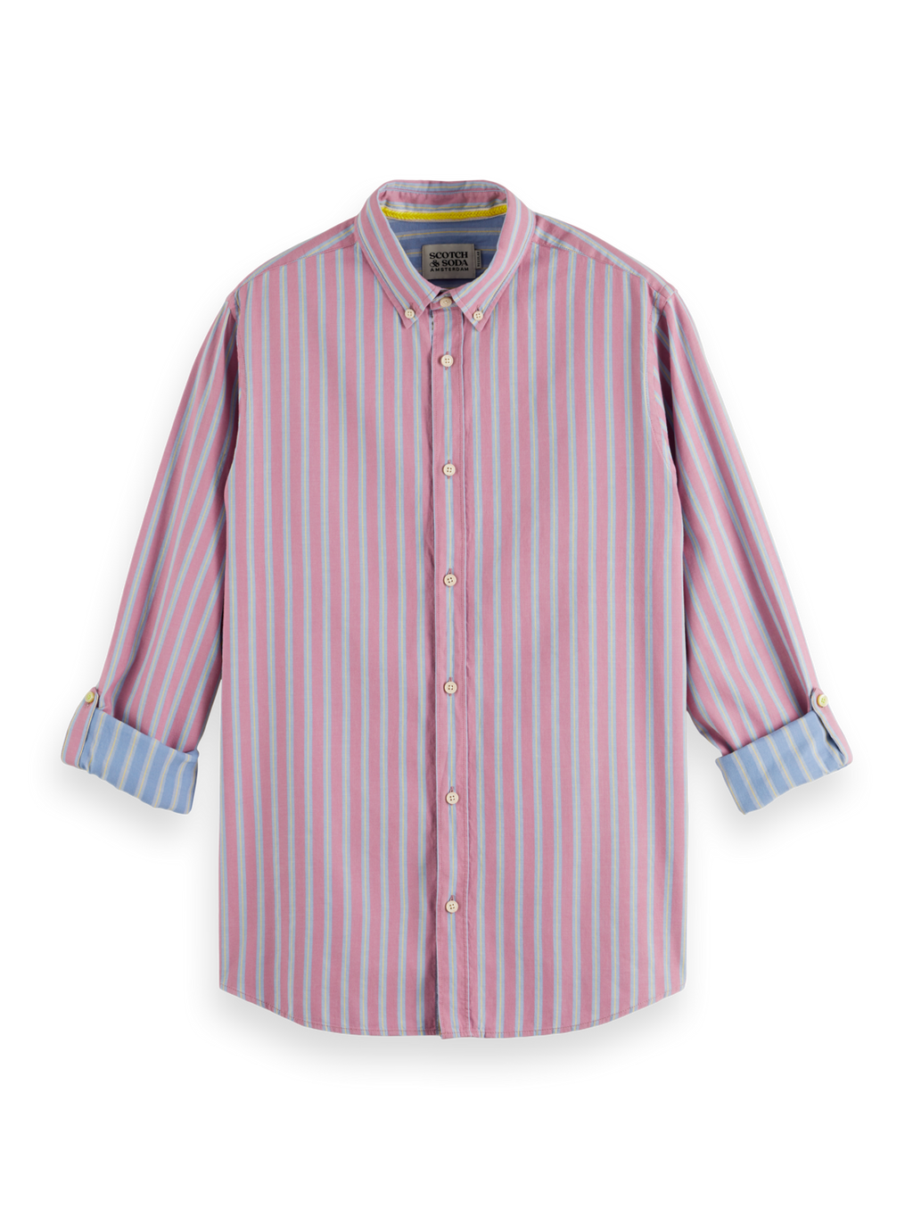 YARN DYE DOBBY STRIPE SHIRT