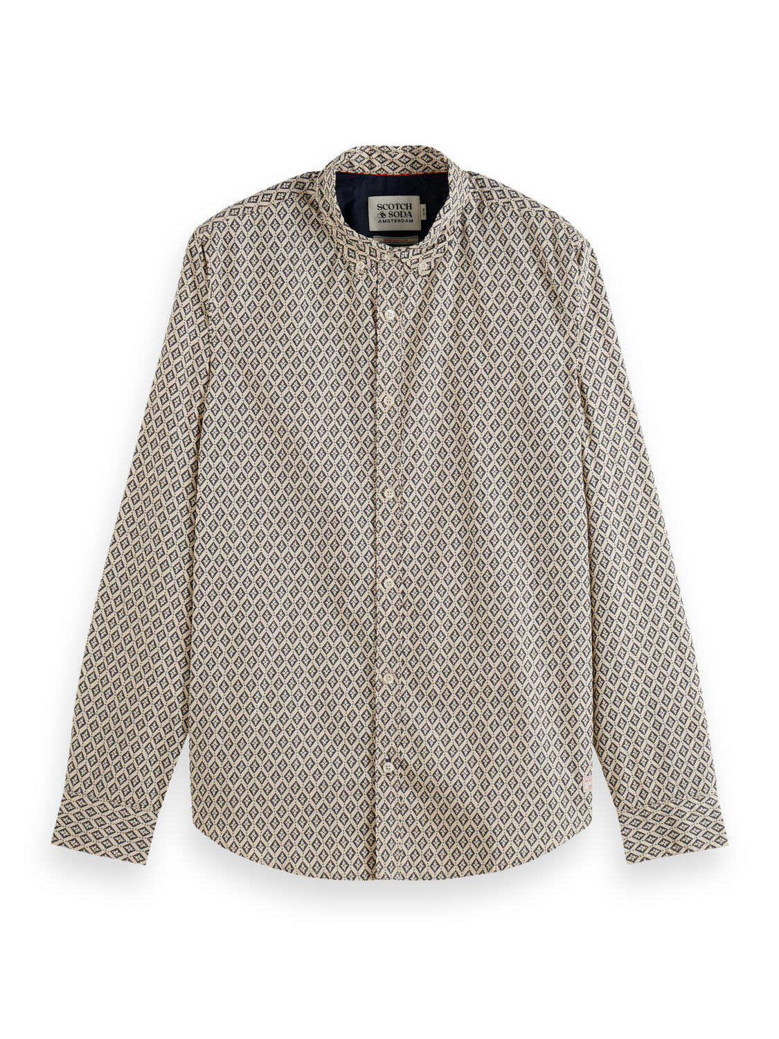 SLIM FIT DITSY AOP SHIRT