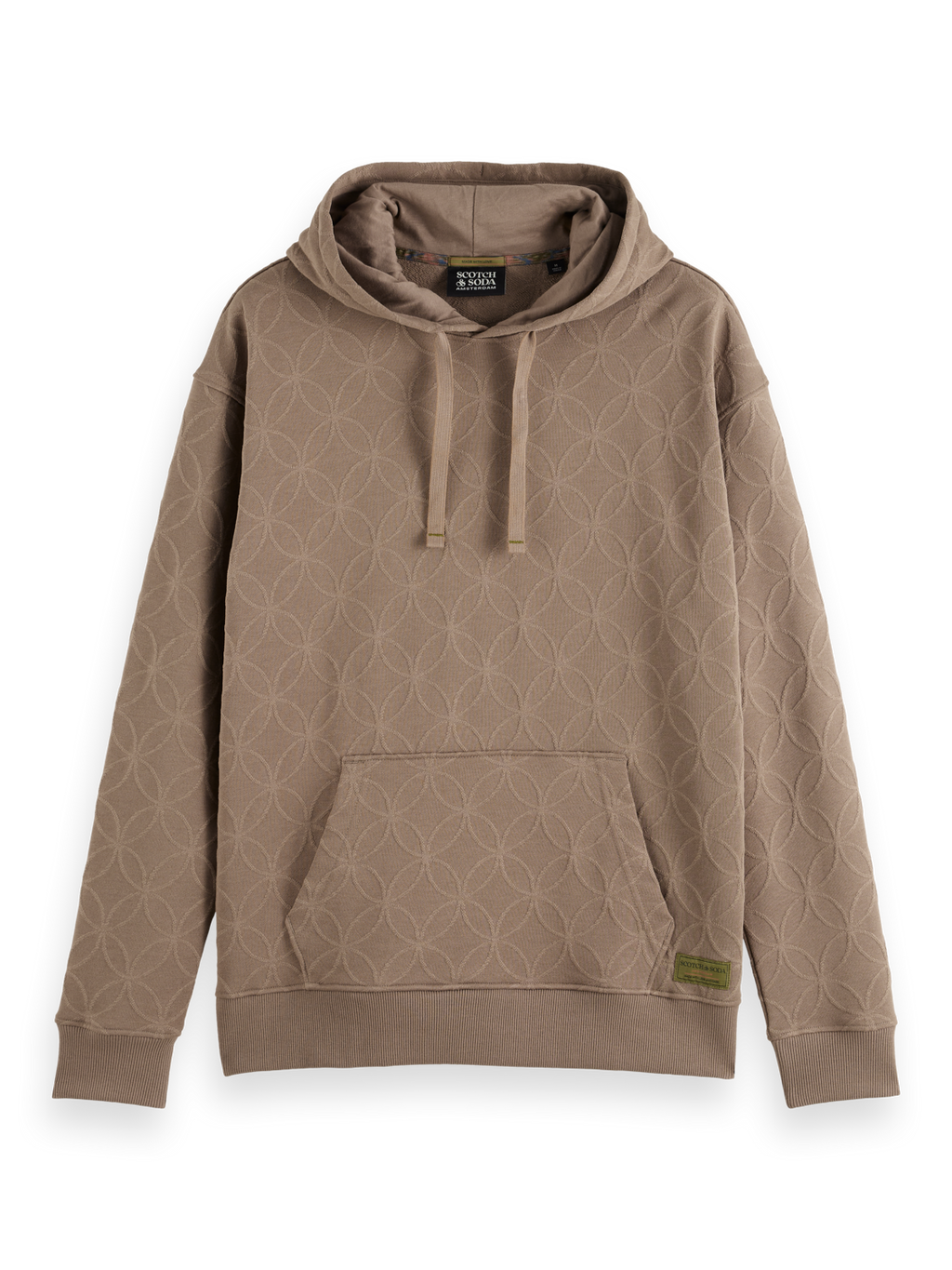 “Scotch & Soda” アートワークフーディ ForeverSummer/Khaki Jacquard terry hoodie – Scotch & Soda Amsterdam