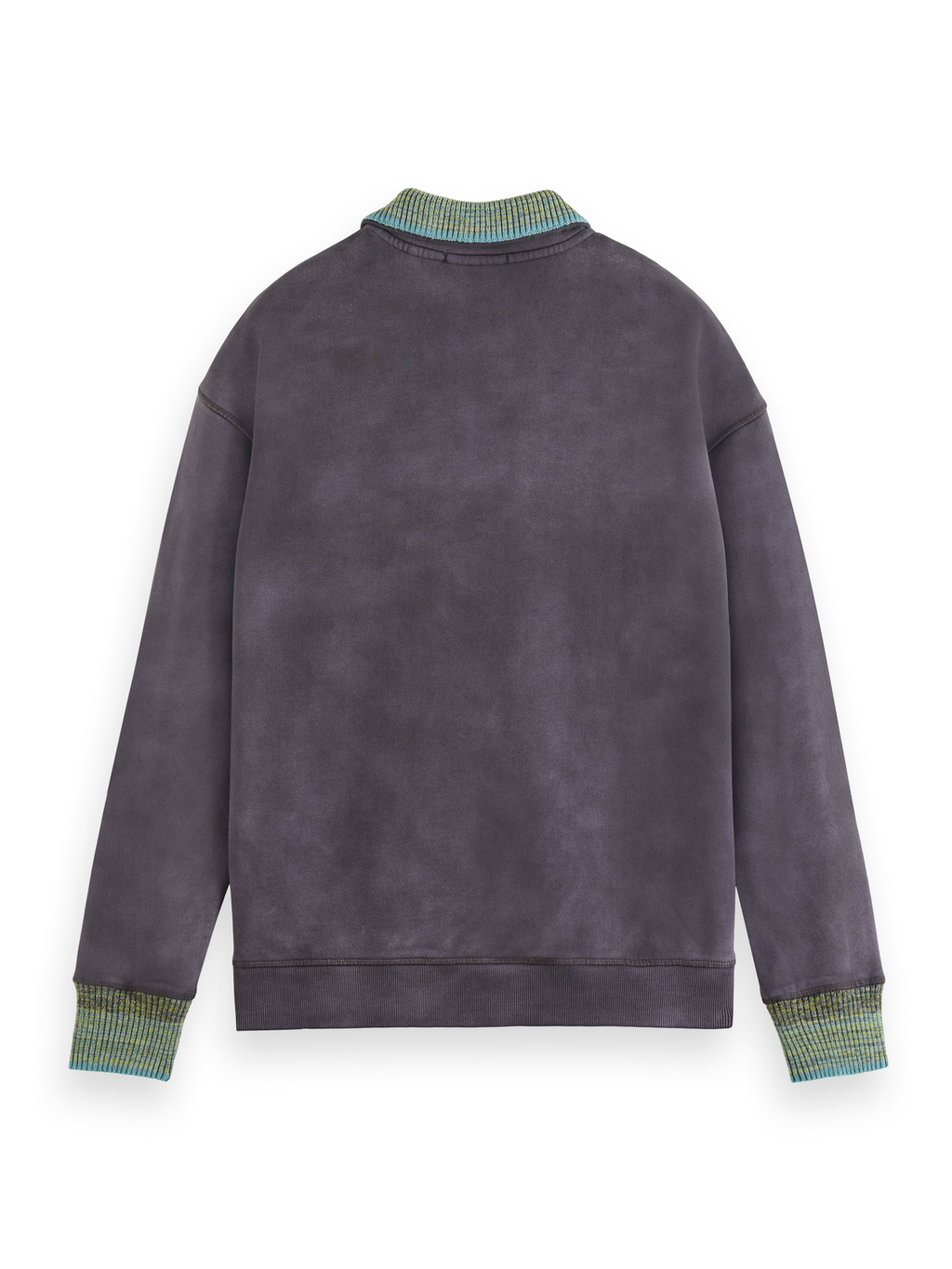 KNITTED COLLAR SWEATSHIRT