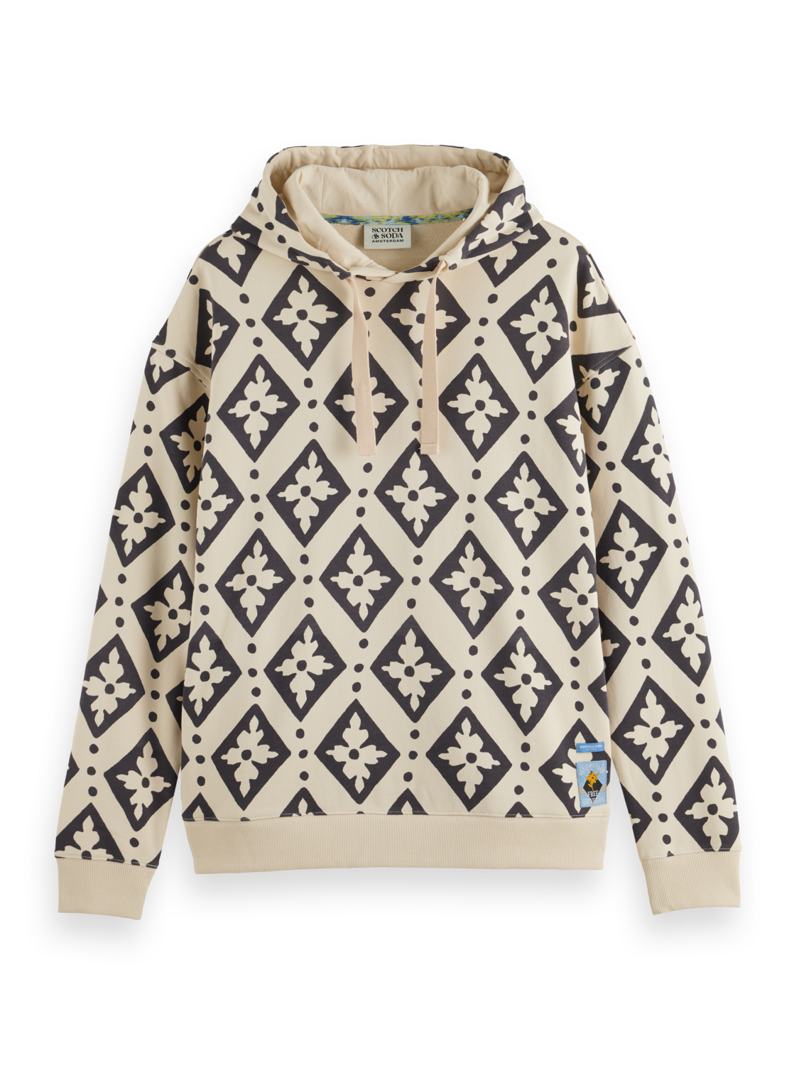 RELAXED FIT AOP HOODIE
