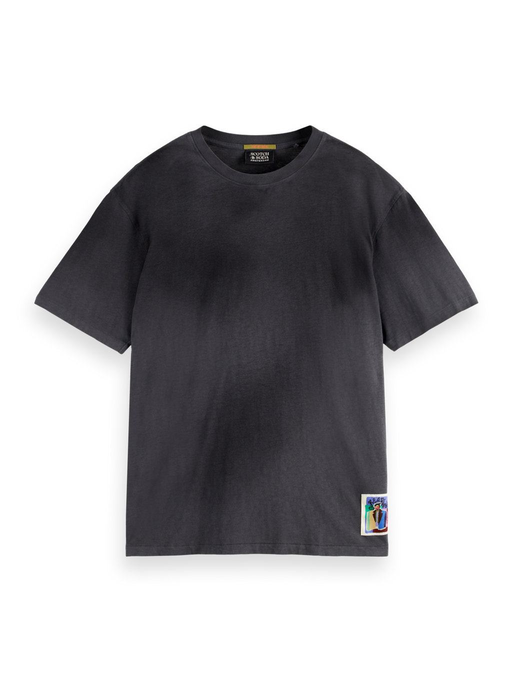 LOOSE FIT IRREGULAR DYED ARTWORK T-SHIRT
