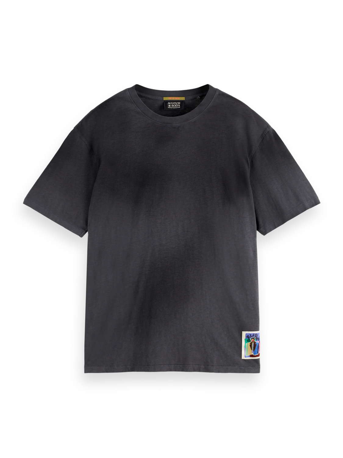LOOSE FIT IRREGULAR DYED ARTWORK T-SHIRT