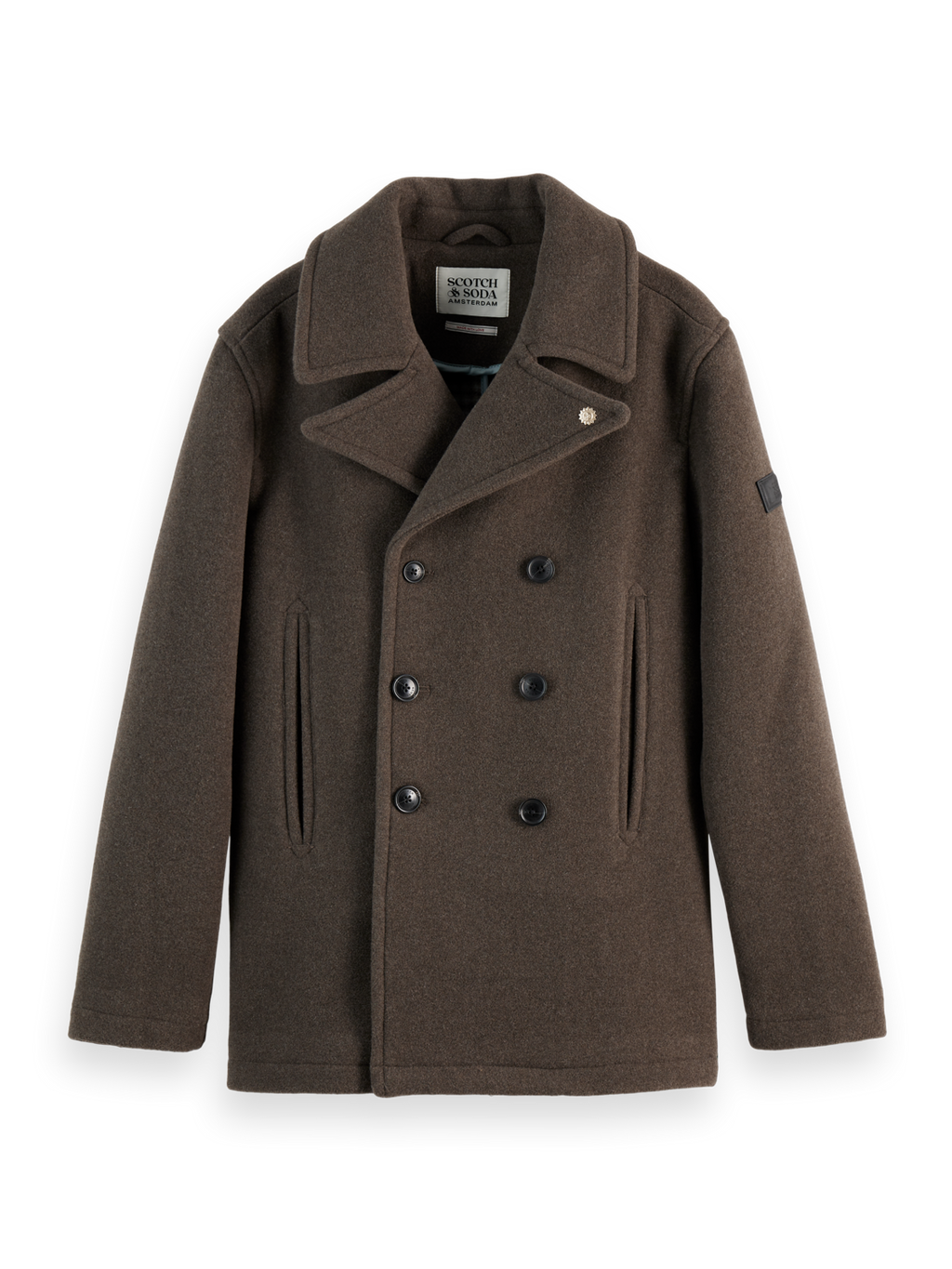 WOOL BLEND PEACOAT