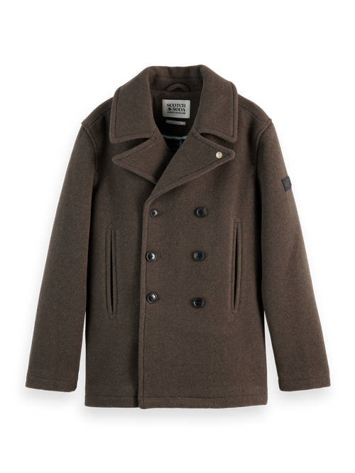 WOOL BLEND PEACOAT