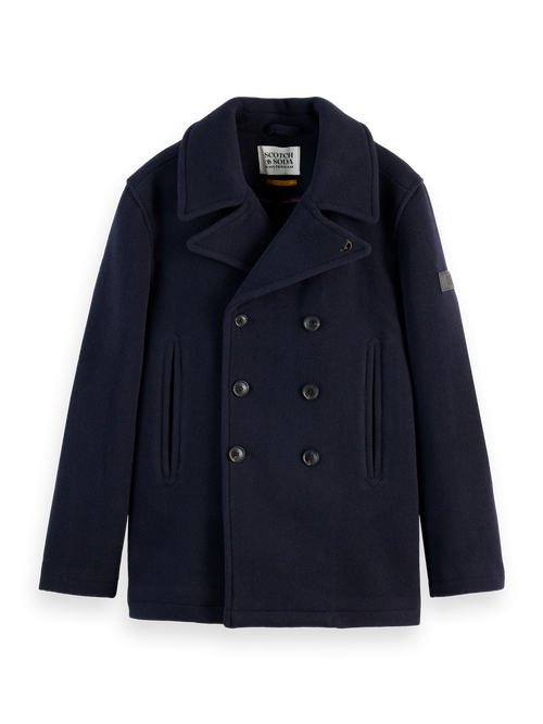 WOOL BLEND PEACOAT