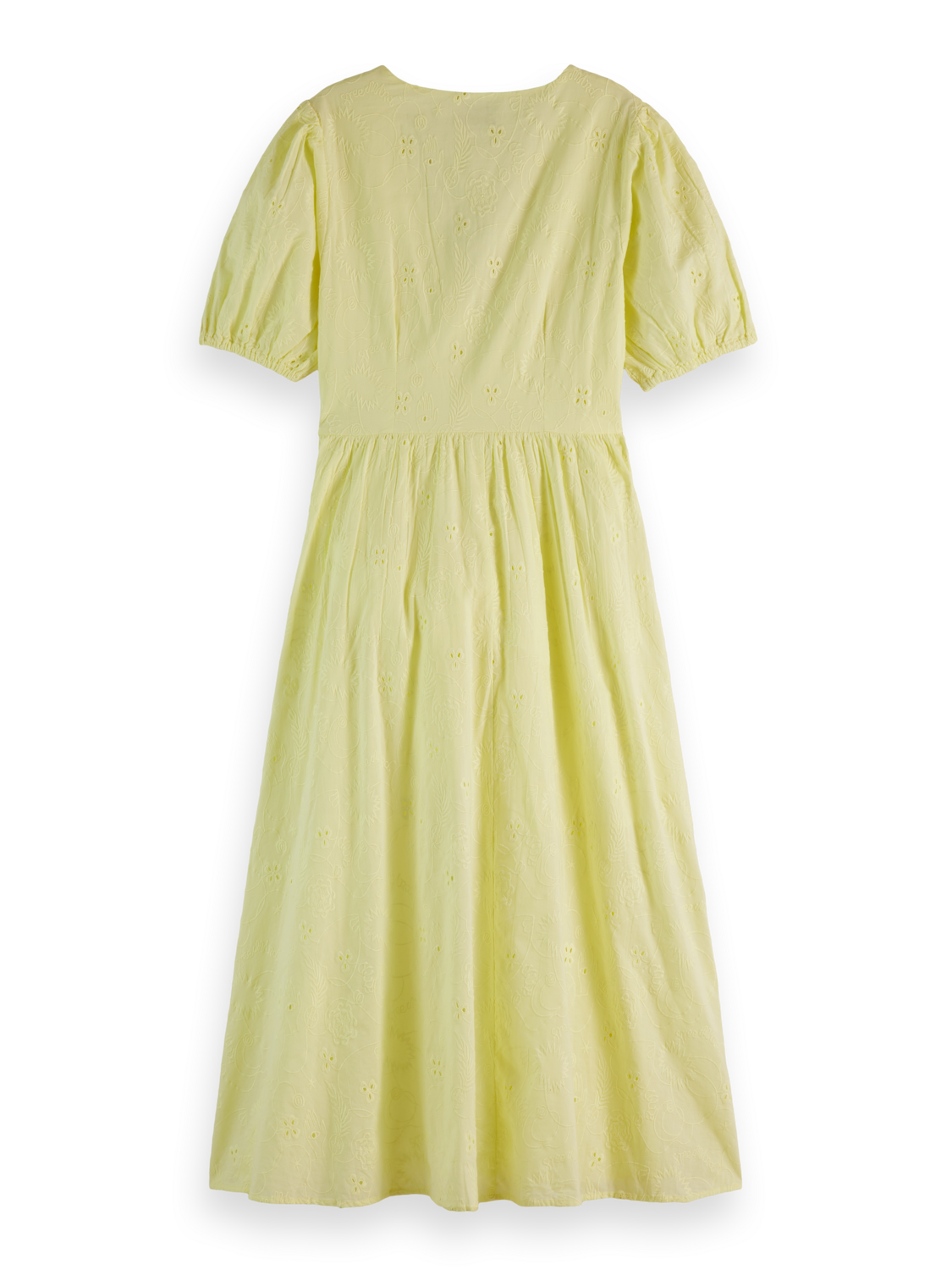 MIDI DRESS WITH BRODERIE ANGLAISE