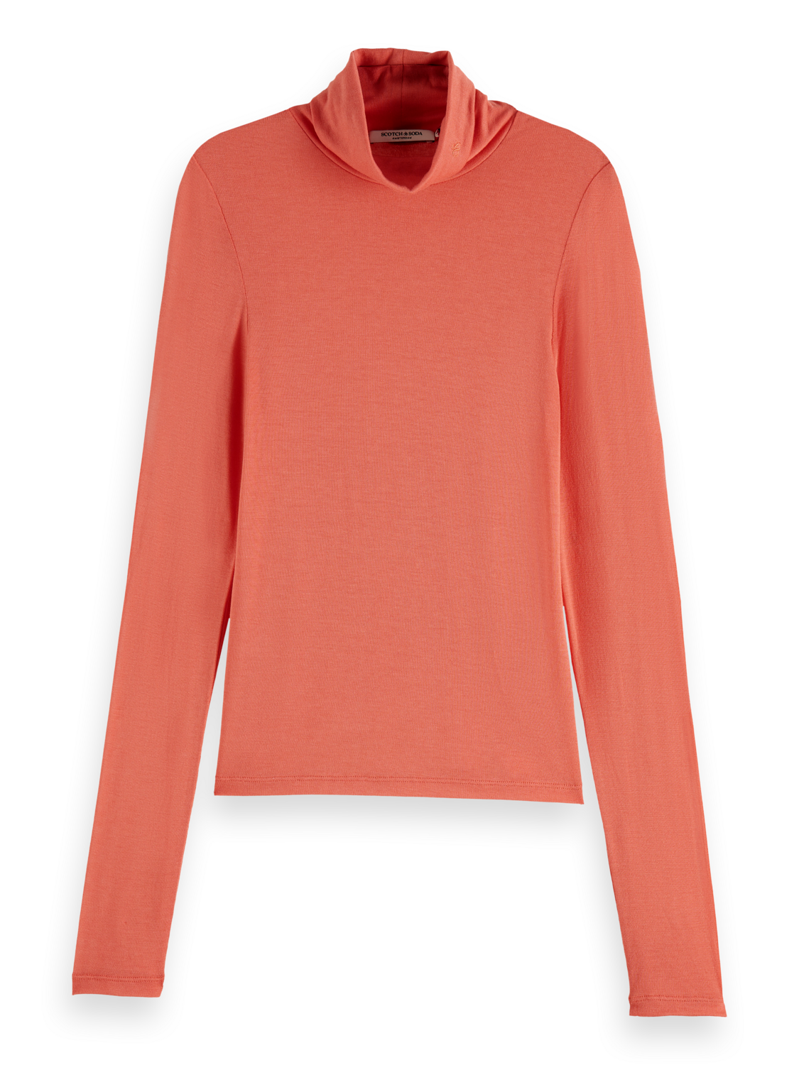 ROLL UP NECK LONG SLEEVE T-SHIRT
