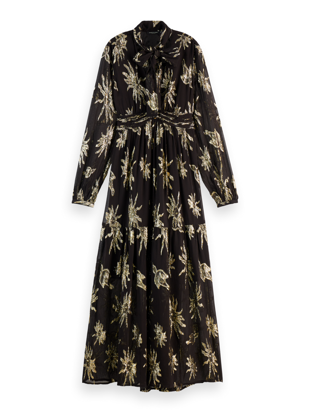 LUREX FIL COUPE MAXI DRESS