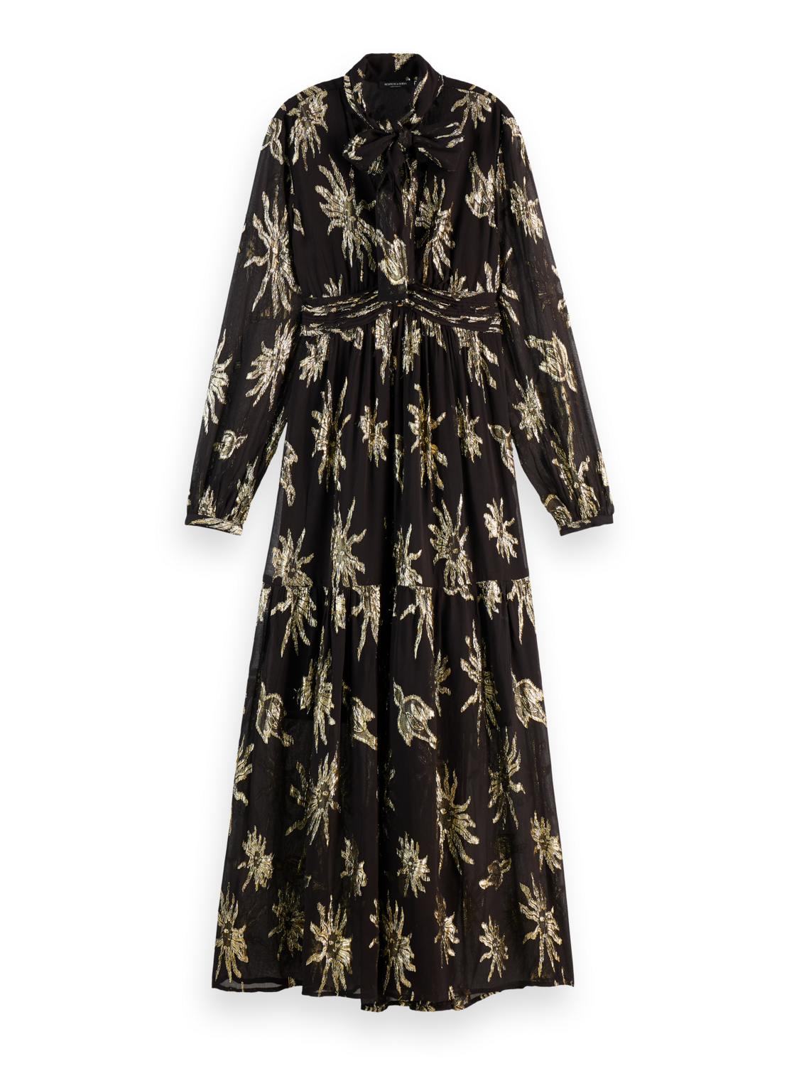 LUREX FIL COUPE MAXI DRESS