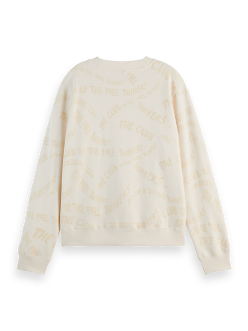 FLOCK AOP REGULAR FIT SWEATSHIRT