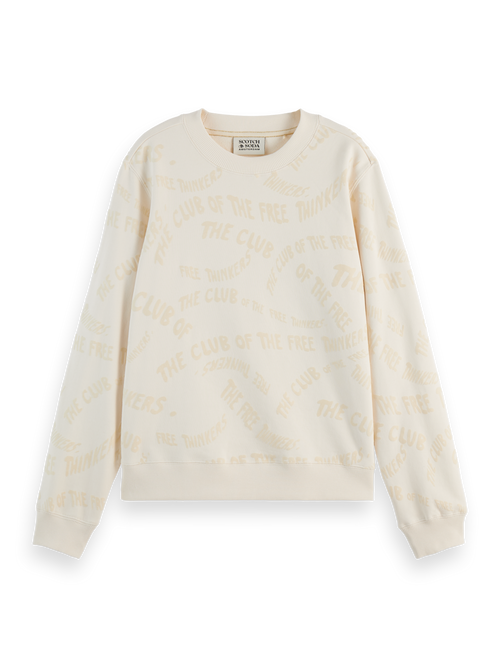 FLOCK AOP REGULAR FIT SWEATSHIRT