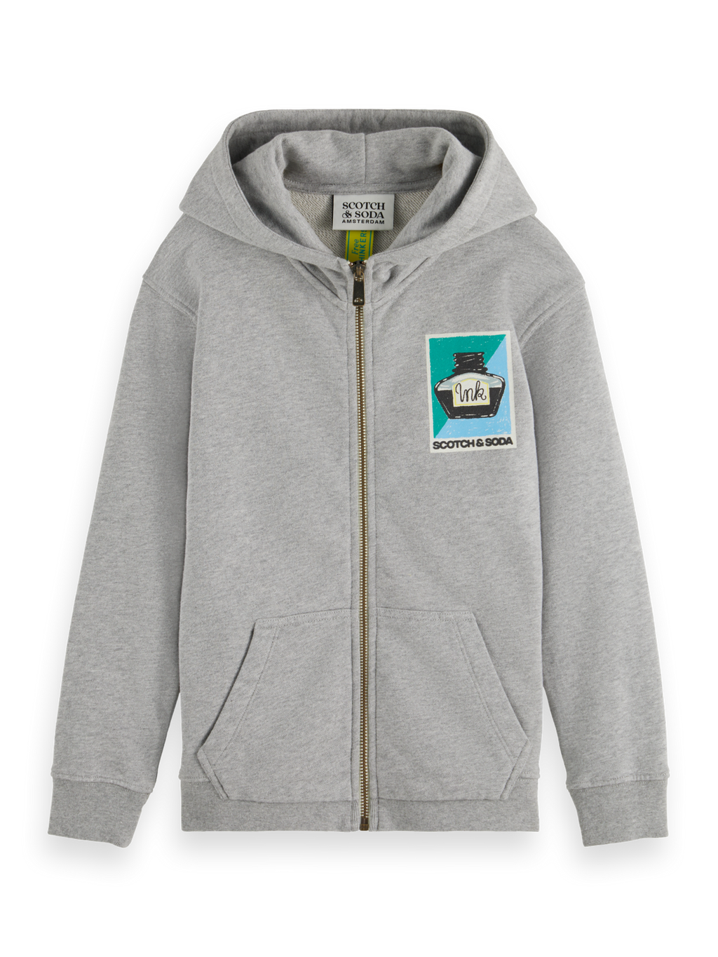 Boys RELAXED-FIT ARTWORK ZIP-THROUGH HOODIE