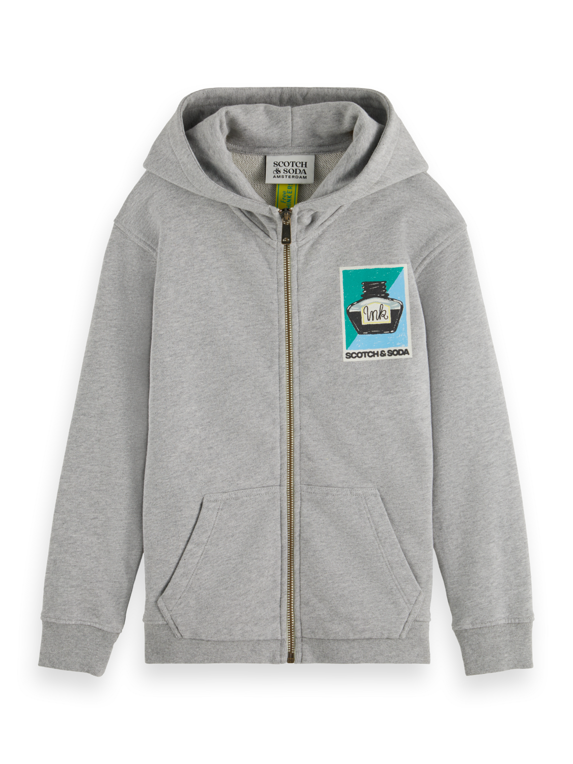 Boys RELAXED-FIT ARTWORK ZIP-THROUGH HOODIE