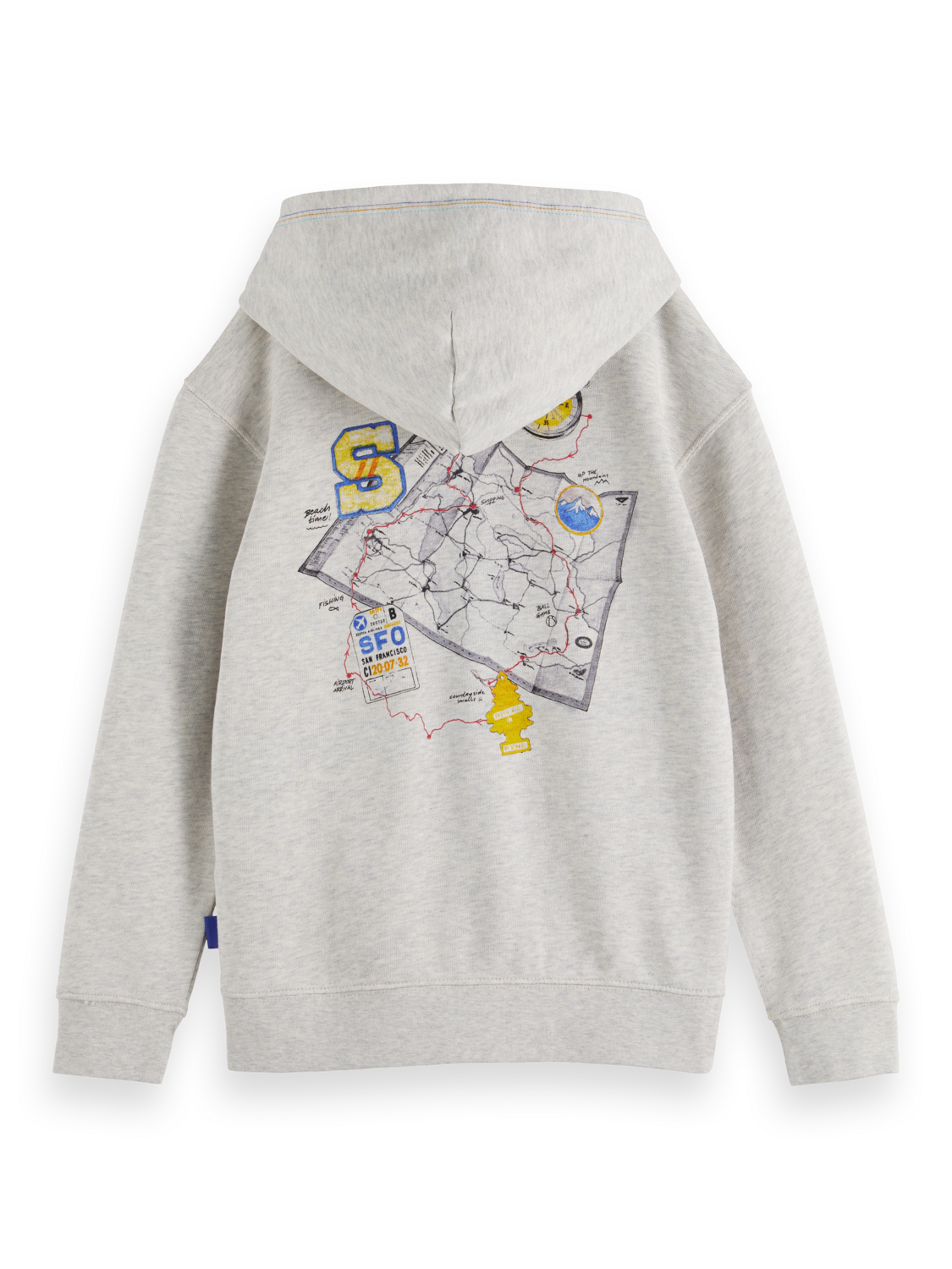 RELAXED-FIT ZIP-THROUGH ARTWORK HOODIE