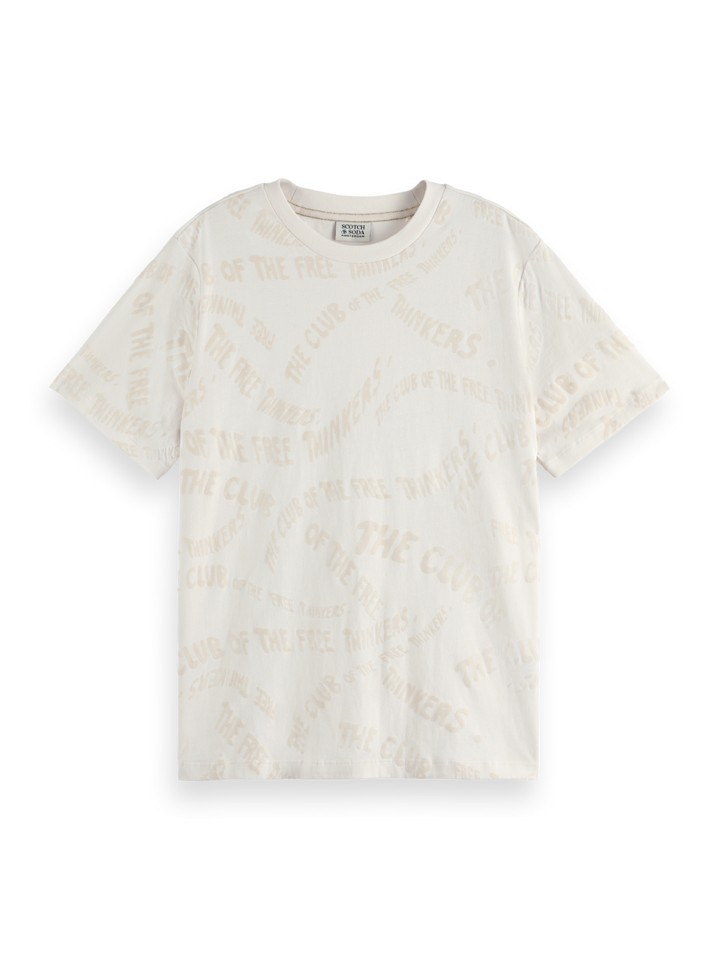 FLOCK AOP REGULAR FIT T-SHIRT