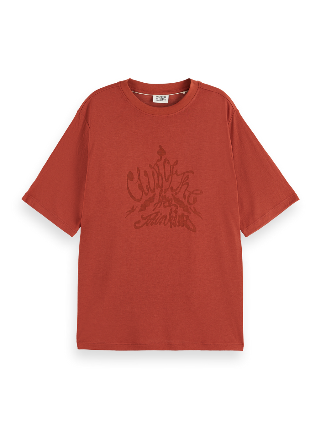 BURN OUT ARTWORK RELAXED FIT T-SHIRT