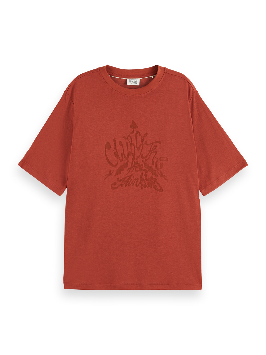 BURN OUT ARTWORK RELAXED FIT T-SHIRT