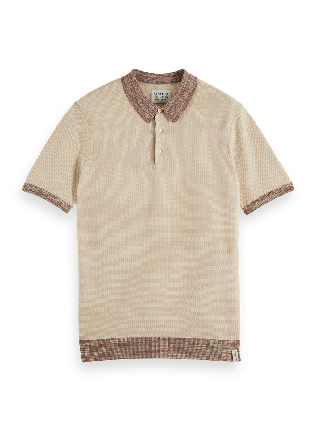 STRUCTURE KNITTED POLO