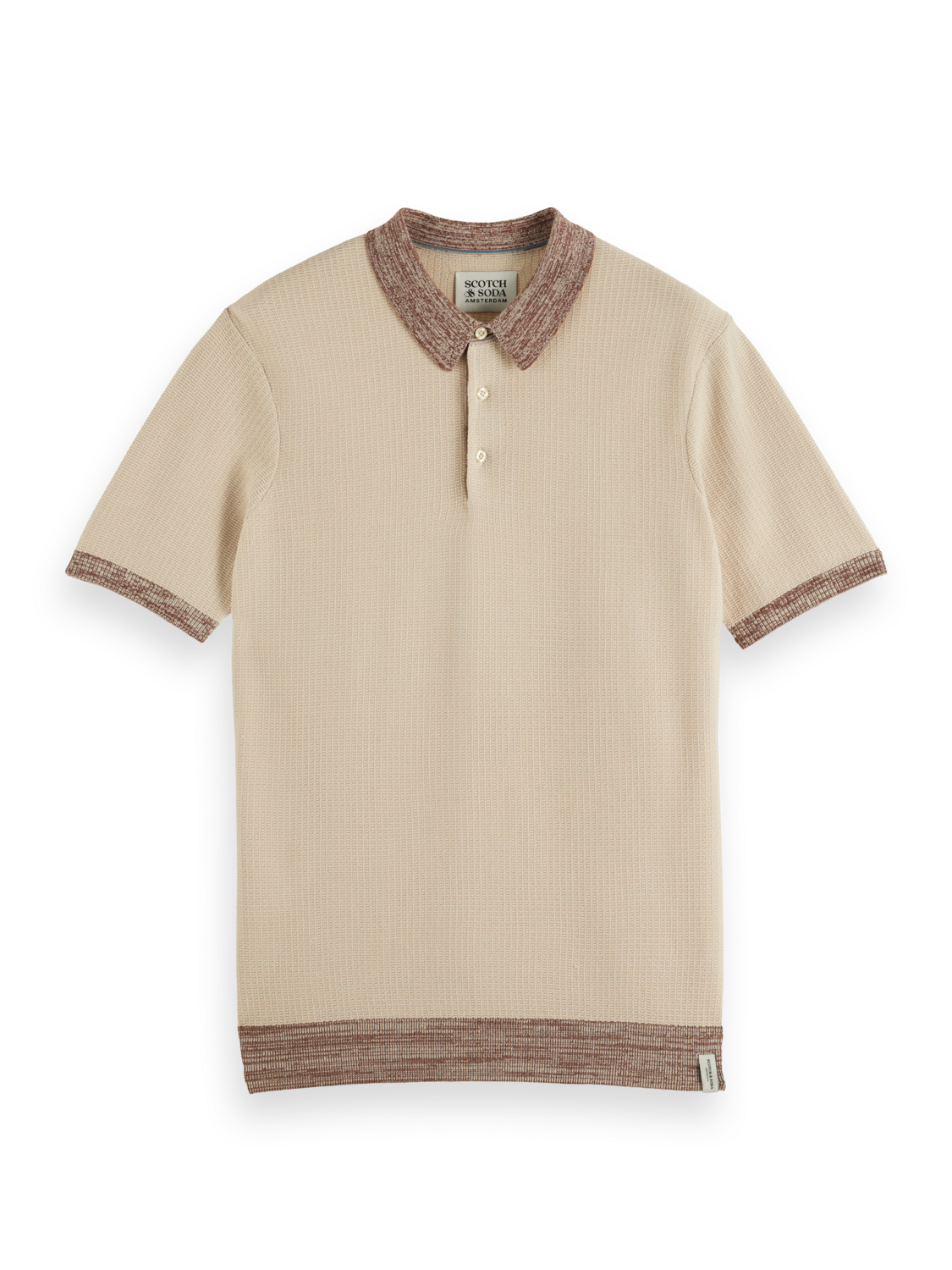 STRUCTURE KNITTED POLO