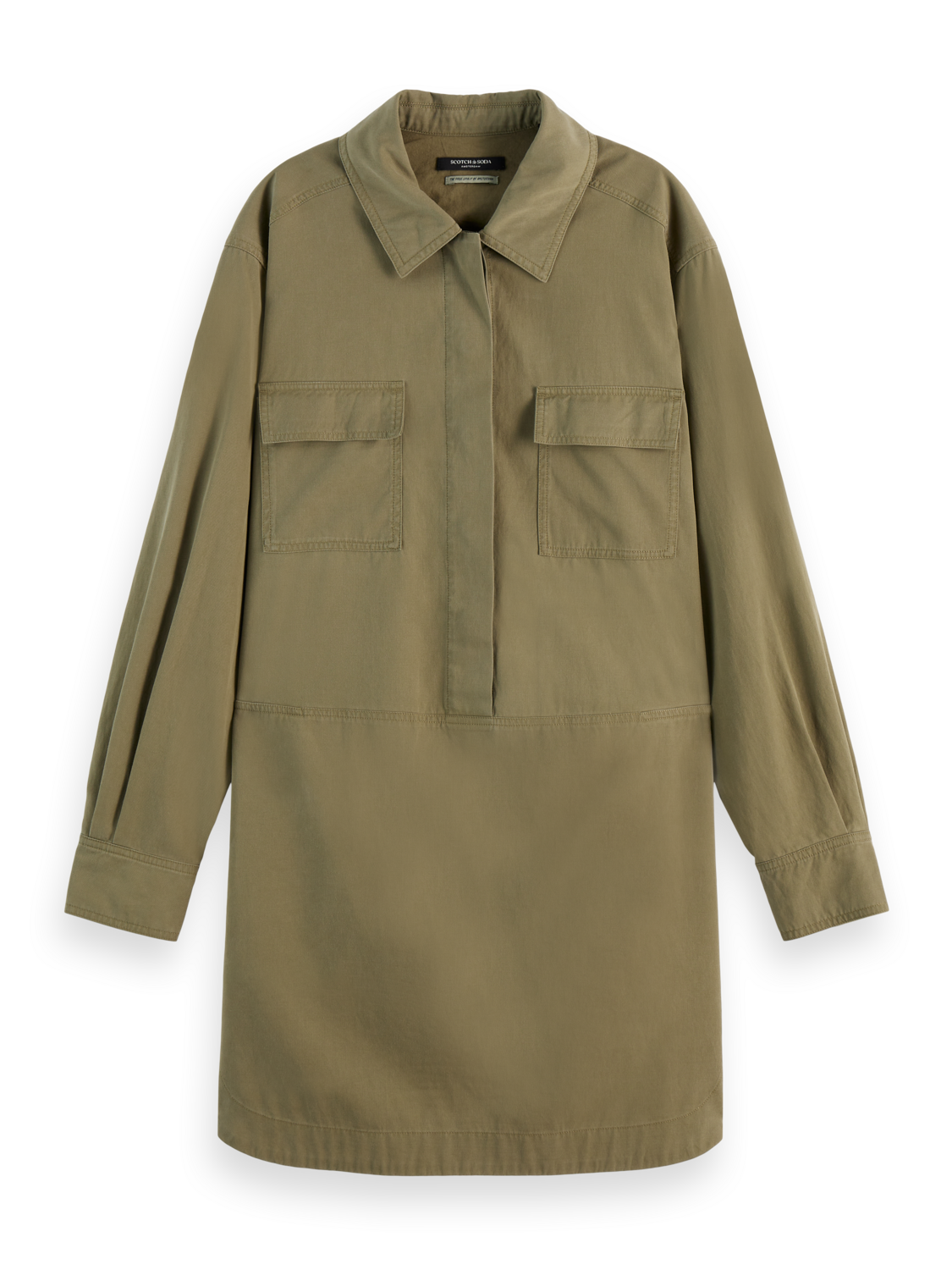 WASHED SHIRT DRESS