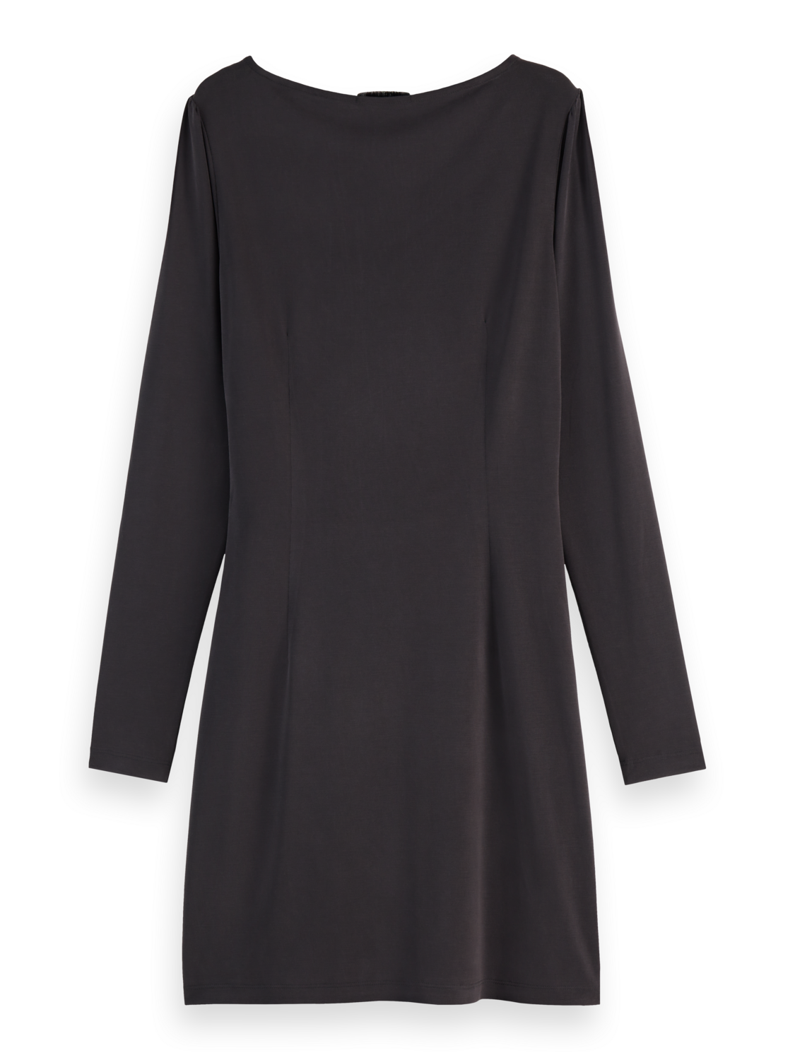 DRAPED LONG SLEEVE DRESS