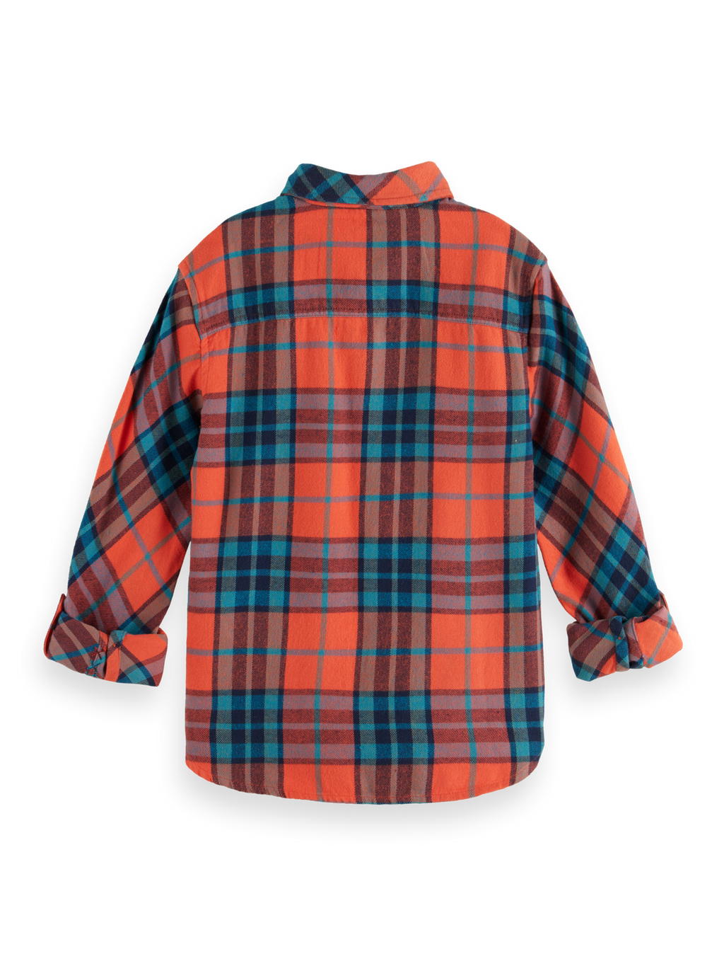 Boys REGULAR-FIT YARN-DYED CHECKED FLANNEL SHIRT