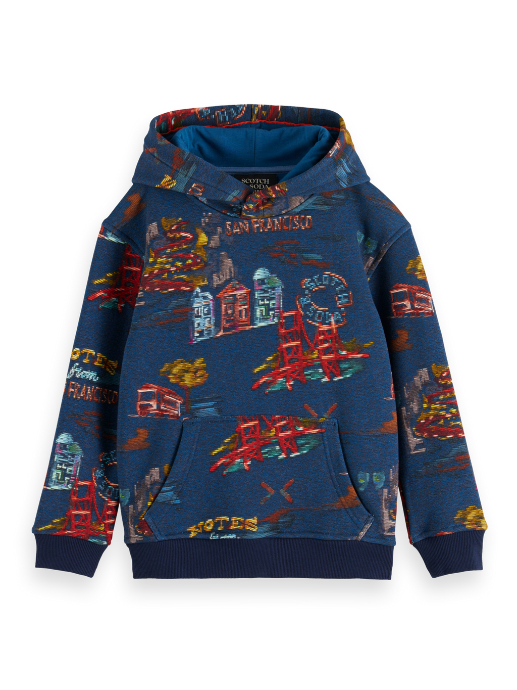 RELAXED-FIT ALLOVER PRINTED HOODIE