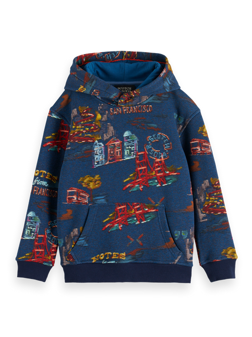 RELAXED-FIT ALLOVER PRINTED HOODIE