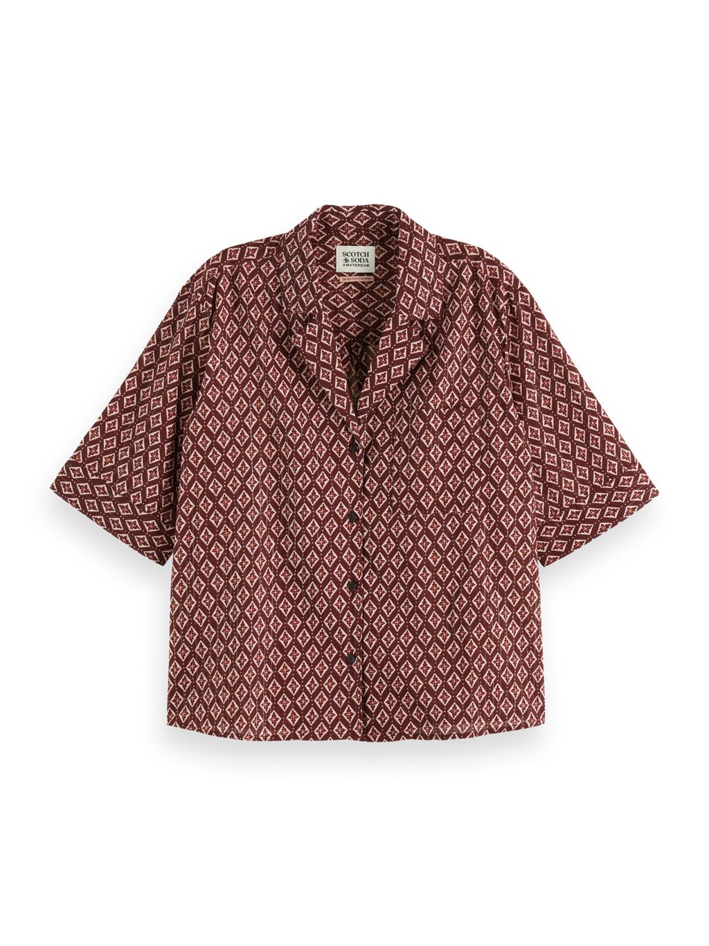 SS SHIRT LUREX PRINT
